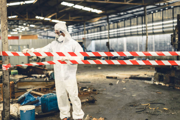 Professional Biohazard technician working in Clarksville, OH
